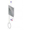 PremiumLine Zugstangenventil im Edelstahlgehäuse, mit Entleerung und Thermostatmischventil Wandeinbau